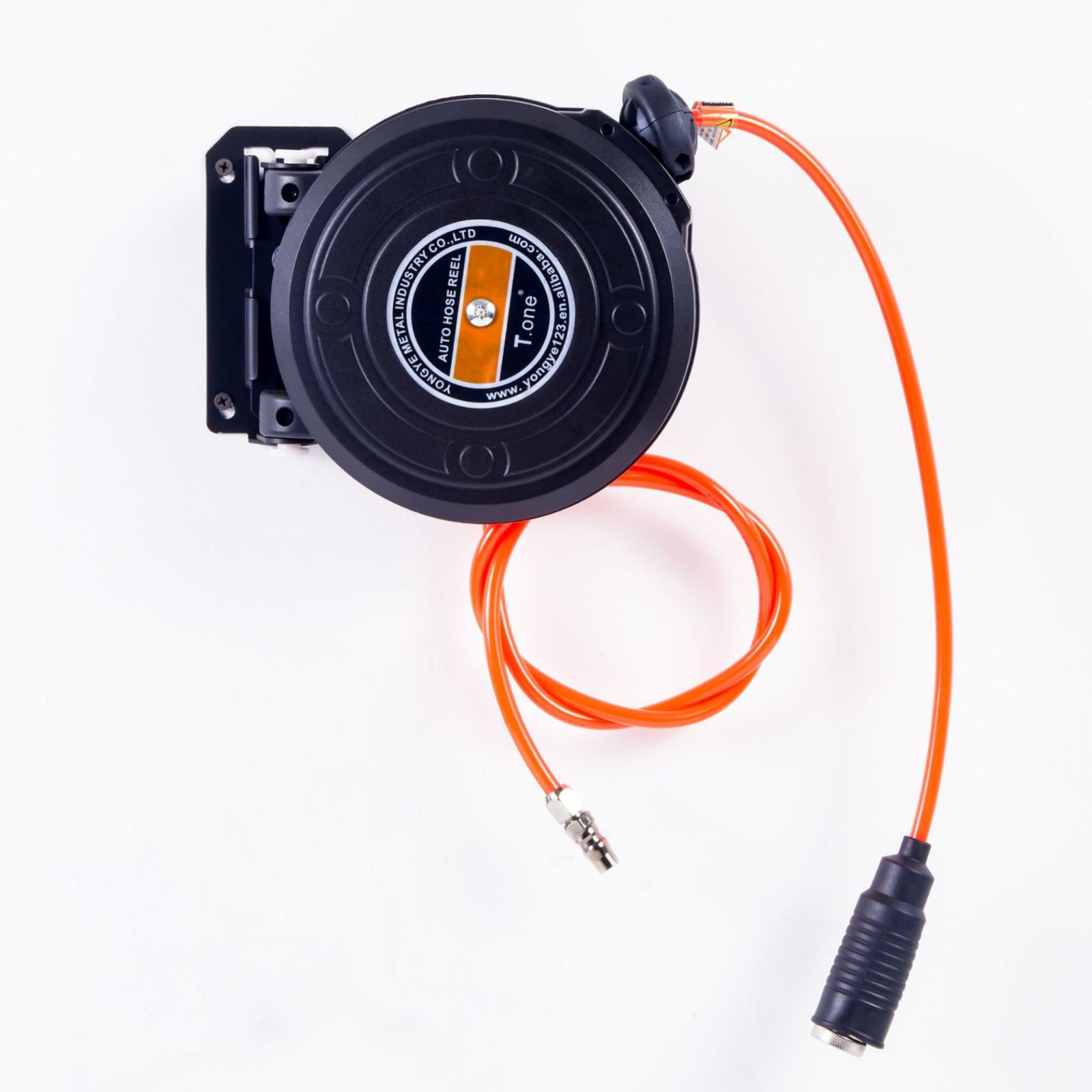 Electric Reel - Retractable Air Hose Reel Self-Locking Automatic